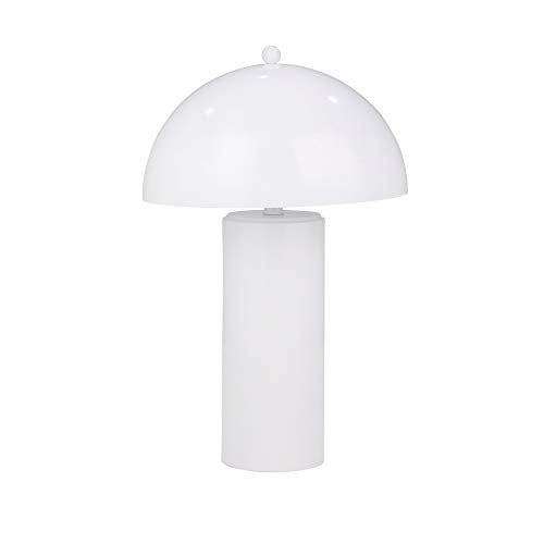 Sagebrook Home 50084-02 METAL 22" DOME TABLE LAMP, WHITE