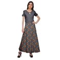 thumbnail image 2 of Moomaya Jupe Longue Imprimée en Rayonne pour Femmes Grande Taille, Jupe Maxi à Taille Nouée, 2 of 6