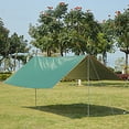 thumbnail image 3 of Bâche de Tente Extérieure / Abri Pare-Soleil Imperméable pour Camping, Plage et Randonnée / Polyester Enduit Imperméable avec Cordes Coupe-Vent et Clous de Sol, 3 of 3