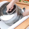 thumbnail image 4 of GUOOL Dish Scrub Brush Comfortable Handle Hanging Storage Kitchen Scrub Brush for Pans Black, 4 of 9