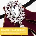 thumbnail image 2 of KAKOWELY Suit Rhinestone Bow Tie Suit Rhinestone Bow Tie Kid Performance Dress Rhinestone Bow Tie for Decor6.69"X4.33"X0.79", 2 of 5