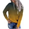 thumbnail image 1 of Penkiiy Sweat à Capuche pour Femmes Mode Décontractée Patchwork Jaune Y2K, 1 of 4