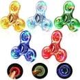 thumbnail image 1 of Pack Fidget Spinner, Easter Gifts Light Up Fidget Spinner Toys for Kids - Crystal LED Finger Toy Fidget Spinner Handheld Toys ADHD Anxiety Stress Relief, 1 of 5