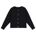 thumbnail image 4 of Mepaouo Girls Cardigan Sweater School Uniforms Toddler Long Sleeve Button Knit Solid Sweaters Tops Black 90, 4 of 5