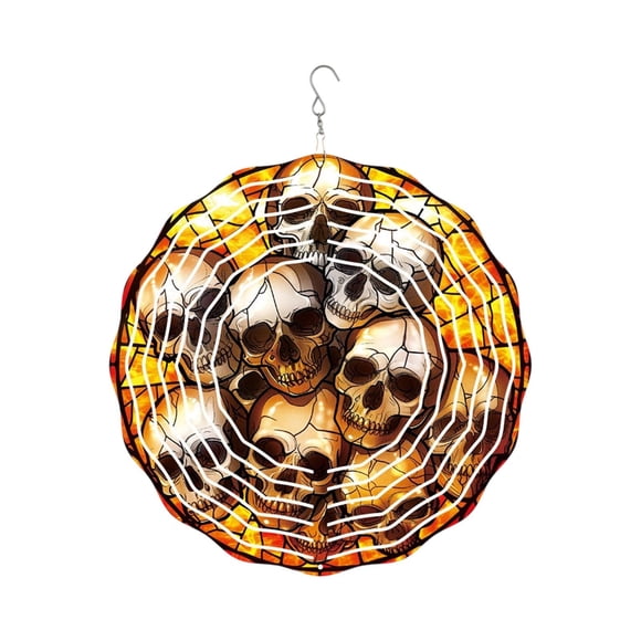 TIELUTT Halloween Hanging Wind Chime Colorful Rotating for Indoor Outdoor Holiday Easter Home Decorations Large Snowflakes for Hanging Ornament Set Christmas Decorations Mini Cake Ornament Set