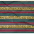 thumbnail image 4 of oneOone Organic Cotton Poplin Twill Fabric Chevron & Greek Key Block Print Sewing Fabric BTY 42 Inch Wide, 4 of 4