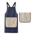thumbnail image 1 of Btomtd Tabliers Imperméables avec Serviette Détachable, Bleu, 1 of 4