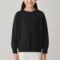 thumbnail image 2 of Children Sweater Knitted Round Neck Solid Pullover Boys Girls, 2 of 4