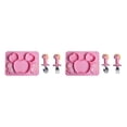 thumbnail image 1 of mmirethe Easy To Clean Baby Silicone Tableware Set Made With Silicone And Stainless Steel For Encourages Pink 2 2Set, 1 of 6