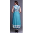 thumbnail image 4 of Bimba Robe Anarkali Teinture sur Nœuds Vert Turquoise pour Femmes Kurti Imprimé Ethnique Indien Longue Kurta Robe de Soirée XXX-Large, 4 of 6