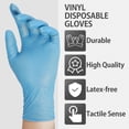 thumbnail image 3 of 100PCS Professional Nitrile Gloves Multi-Purpose Vinyl Gloves Safety Work Gloves Latex Powder Free Gardening Nitrile Gloves for Home Kitchen Outdoor Use 9 Inch, 3 of 7
