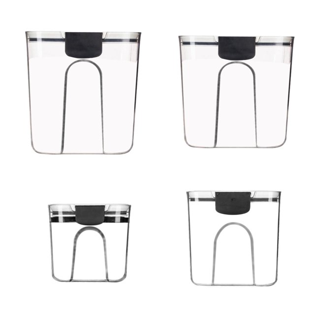 BINGLI Clearance! Airtight Food Storage Container Clear Plastic Canisters For Cereal, Flour with Easy Lock Lids, for Kitchen Pantry Organization and Storage