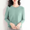 thumbnail image 2 of Yuyuzo Long Sleeve Shirts for Women Crewneck Ribbed Knit Sweater Tops Solid Color Loose Pullover, 2 of 5