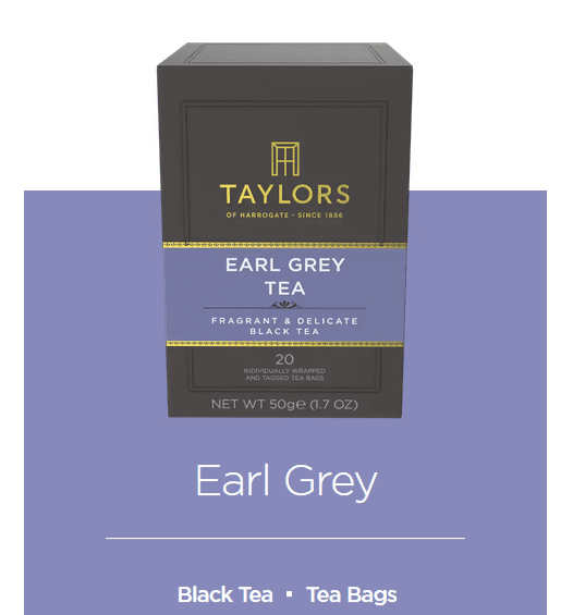 Taylors of Harrogate Earl Grey Tea Bags