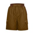 thumbnail image 4 of Innerwin Shorts Summer Casual Ladies Cargo Work Short Stretch Linen Ginger S, 4 of 7