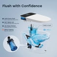 thumbnail image 4 of HOROW Smart Toilet T38P Bidet with ADA Chair Height MaP 1000g Auto Open/Close Lid Instant Warm Water, 4 of 20