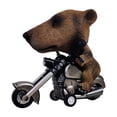 thumbnail image 1 of Danhjin Pendule Animal Simulation Conduite Moto Décoration Ornements de Noël, 1 of 2