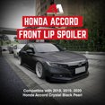 thumbnail image 3 of AMERICAN MODIFIED 18-20 Honda Accord Aerodynamic Front Lip Spoiler, Black, 3 of 9