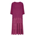 thumbnail image 4 of Jusqu'à 65 % de Réduction! Robes de Mode d'Été pour Femmes 2024 Grande Taille Manches Courtes Col Rond Décontracté Imprimé, 4 of 6