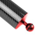 thumbnail image 2 of Underwater Diving Carbon Fiber Float Buoyancy Double Ball Arm Ball Buoyancy Extend Bracket Red, 2 of 9