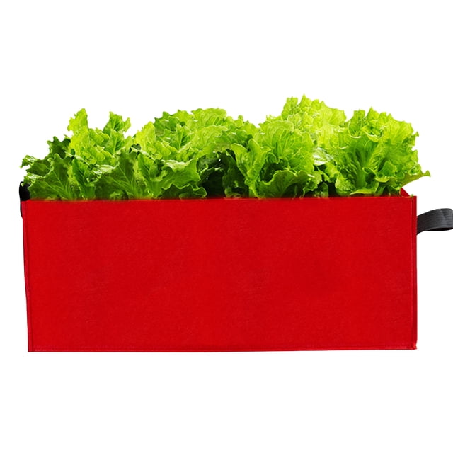 Labymos Rectangle Garden Grow Bags Planter Box Planting Beds Grow Pots with Handles Breathable Felt