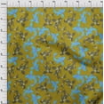 thumbnail image 4 of oneOone Georgette Viscose Lime Green Fabric Asian Japanese Koifish Craft Projects Decor Fabric Printed By The Yard 42 Inch Wide, 4 of 5