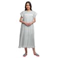 thumbnail image 2 of Moomaya Chemise de Nuit Imprimée pour Femme Mi-Mollet en Coton à Manches Courtes, 2 of 6