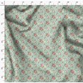 thumbnail image 4 of Soimoi Green Viscose Chiffon Fabric Leaf Floral Printed Fabric 1 Yard 42 Inch Wide, 4 of 6