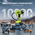 thumbnail image 2 of AstroAI Cordless Tire Inflator Portable Air Compressor, 10000mAh 160PSI Air Pump with 20V Battery, Digital Pressure Gauge & Auto Shutoff for Car, Motorcycle & Bike Tires, Green, 2 of 10