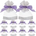 thumbnail image 1 of 10pcs Empty Lavender Sachet Bags Refillable Fragrance Pouches with Visible Design, 1 of 8