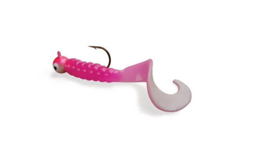 South Bend SB-J514-PNWT-X Rigged Grubs 1/4 oz Rose/Blanc 5pk