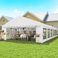 thumbnail image 2 of Outsunny 20' x 40' Large Party Tent with Removable Window Sidewalls, White, 2 of 10
