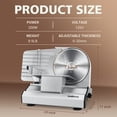 thumbnail image 2 of CUSIMAX 200W Electric Meat Slicer - Two Removable 7.5'' Stainless Blades, Removable Carriage, 1 - 20mm Adjustable Thickness. Perfect for Slicing Meat, Cheese & Bread, 2 of 4