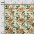 thumbnail image 2 of oneOone Viscose Jersey Orange Fabric Floral Sewing Craft Projects Fabric Prints By Yard 60 Inch Wide, 2 of 4