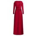 thumbnail image 5 of Black Friday TIMIFIS Robes de Retour à la Maison Femmes Sans Manches Col en V Manches Longues Fendue Soirée Cocktail Longue Robe Mode Automne 2022 pour Femmes, 5 of 5