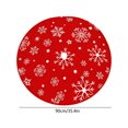thumbnail image 2 of Christmas Tree Skirt 35 in Print Bottom Decoration, 2 of 6