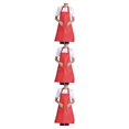 thumbnail image 3 of mmirethe 12pieces Adjustable Half-length Adult Apron Lightweight And Eco-friendly Kitchen Essential Stylish Polyester Innovative red 3Set, 3 of 6