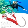 thumbnail image 4 of Diving  Hook, Diving Stainless Steel Single Hook With Lanyard Quick Release Buckle, 4 of 8