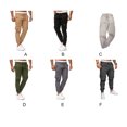 thumbnail image 3 of Maoww Cotton Men Trousers Solid Color Replacement Stylish Washable Easy Matching Middle Waist Home Long Pant Clothes Light Grey L, 3 of 9