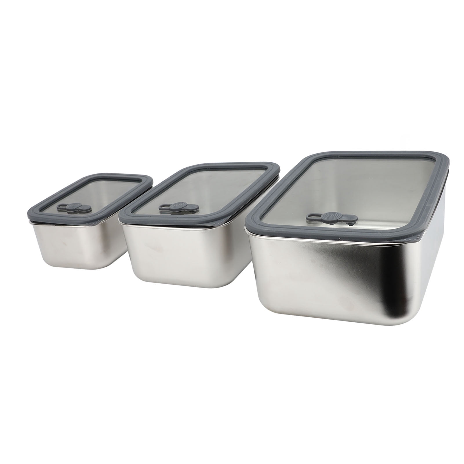 Food Storage Container, Food Prep Container Airtight Glass Lid  for Fridge