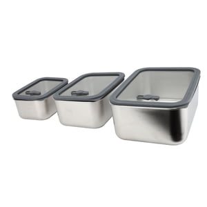 Food Storage Container, Food Prep Container Airtight Glass Lid  for Fridge