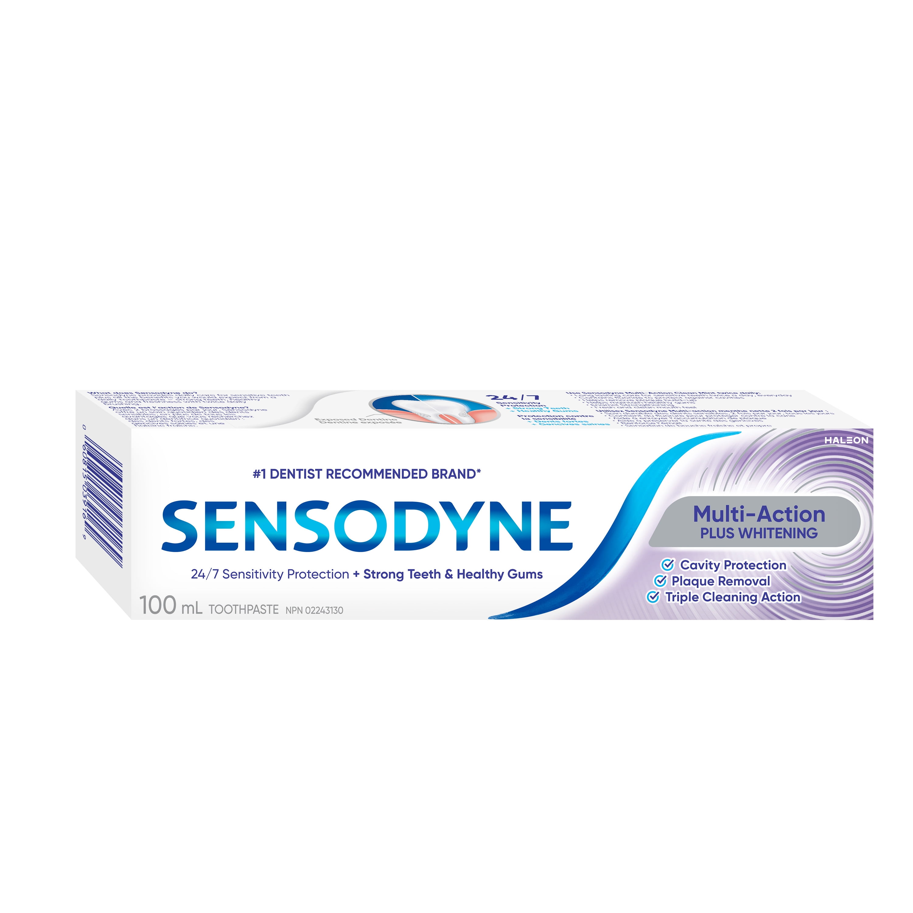 Sensodyne Dentifrice pour Dents Sensibles Multi-Action plus Blanchiment