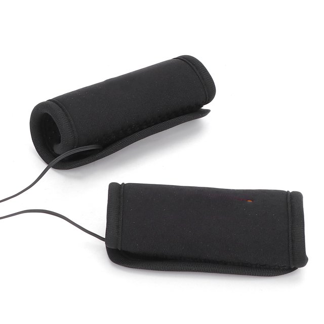 Heated Muffs, Blue Light Neoprene Handlebar Warmer 3 Levels Adjustable For 30-40mm/1.2-1.6in For Bicycles For Motorcycle