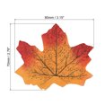 thumbnail image 2 of Unique Bargains Artificial Leaves Fall Maple Autumn Fake Leaf Decoration, Orange 300 Pack, 2 of 5