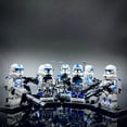 thumbnail image 2 of 24pcs Galaxy Clone Trooper Minifigure Set, Iconic 1.77-Inch Space Building Block Figures, Ideal Collectibles Gift for Kids and Fans, 2 of 5
