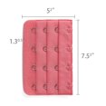 thumbnail image 3 of INSPIRE CHIC Women's 3 x 4 Hooks Bra Extender Extension Strap Multi Color Bra Band 5 Pcs Multi-Color, 3 of 5
