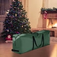 thumbnail image 3 of Qiulaii 2pcs Christmas Tree Storage Bag with Double Zipper - Large Capacity Protective Cover for Artificial Trees - Durable Cloth Storage Solution for Attic Garage Home Organization 122*38*51cm, 3 of 4