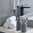 thumbnail image 4 of Mainstays Soft Touch Toothbrush Holder, Rubber coated ceramic, 1 toothbrush holder holds toothbrushes and toothpaste, 4 of 4