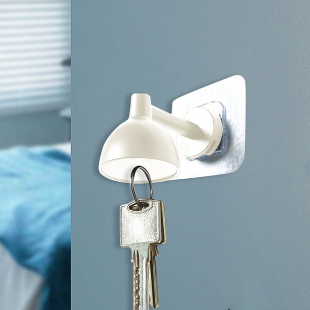 HOARBOEG Petite Lampe de Table Forme Clé d'Aspiration Crochets Magnétiques Sans Trou