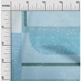 thumbnail image 2 of oneOone Silk Tabby Light Blue Fabric Geometric Abstract Random Shapes Sewing Material Print Fabric By The Yard 42 Inch Wide, 2 of 4